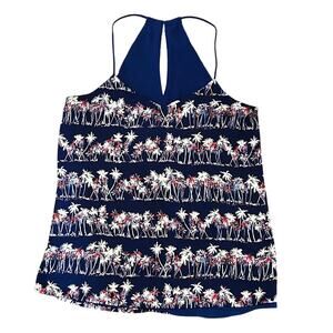 Express Barcelona Women's Palm Tree Reversible Cami Tank, Size XS